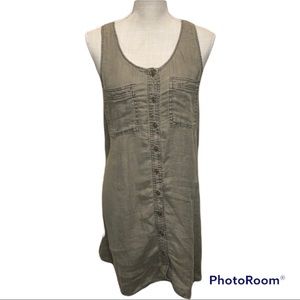 Nicole Miller 100% Linen Tunic Top